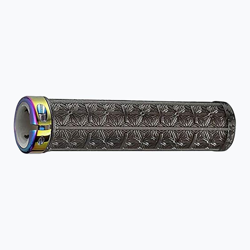 SUPACAZ Grips черни прозрачни/маслени пръстени със звезда