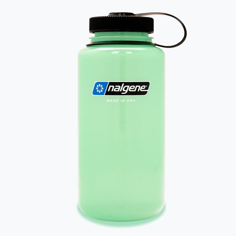Туристическа бутилка Nalgene Wide Mouth glow green