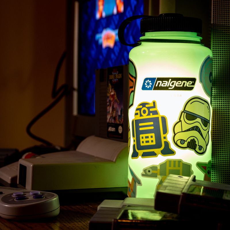 Туристическа бутилка Nalgene Wide Mouth glow green 4