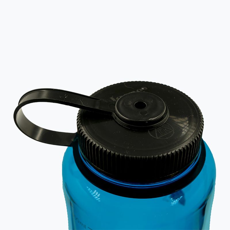 Туристическа бутилка Nalgene Wide Mouth Silo Sustain 1400 мл синя/черна капачка 3