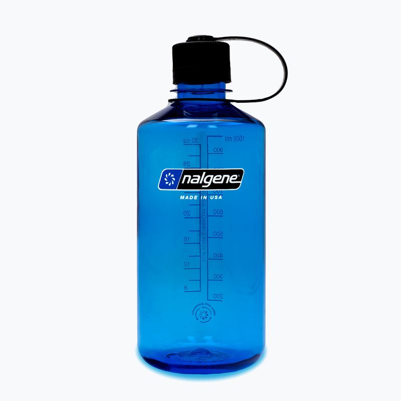 Туристическа бутилка Nalgene Narrow Mouth Sustain 1000 мл, цвят шисти
