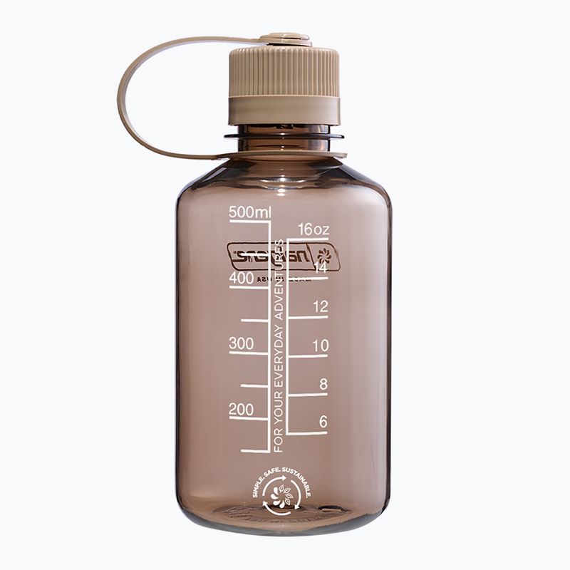 Туристическа бутилка Nalgene Narrow Mouth Sustain 500 мл мокачино