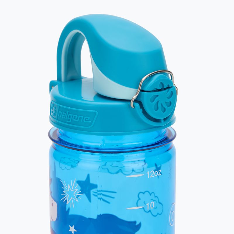 Туристическа бутилка Nalgene On The Fly Kids 350 мл синя еднорог 4
