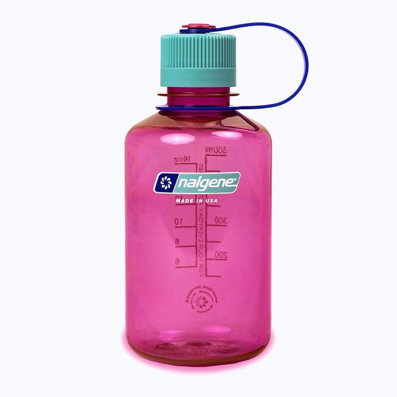 Туристическа бутилка Nalgene Narrow Mouth Sustain 500 ml Electric Magenta