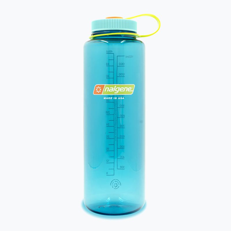 Туристическа бутилка Nalgene Wide Mouth Silo Sustain 1400 ml cerulean