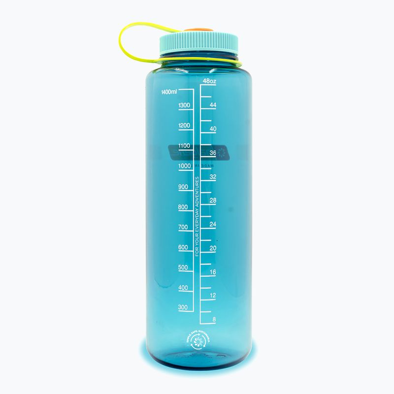 Туристическа бутилка Nalgene Wide Mouth Silo Sustain 1400 ml cerulean 2