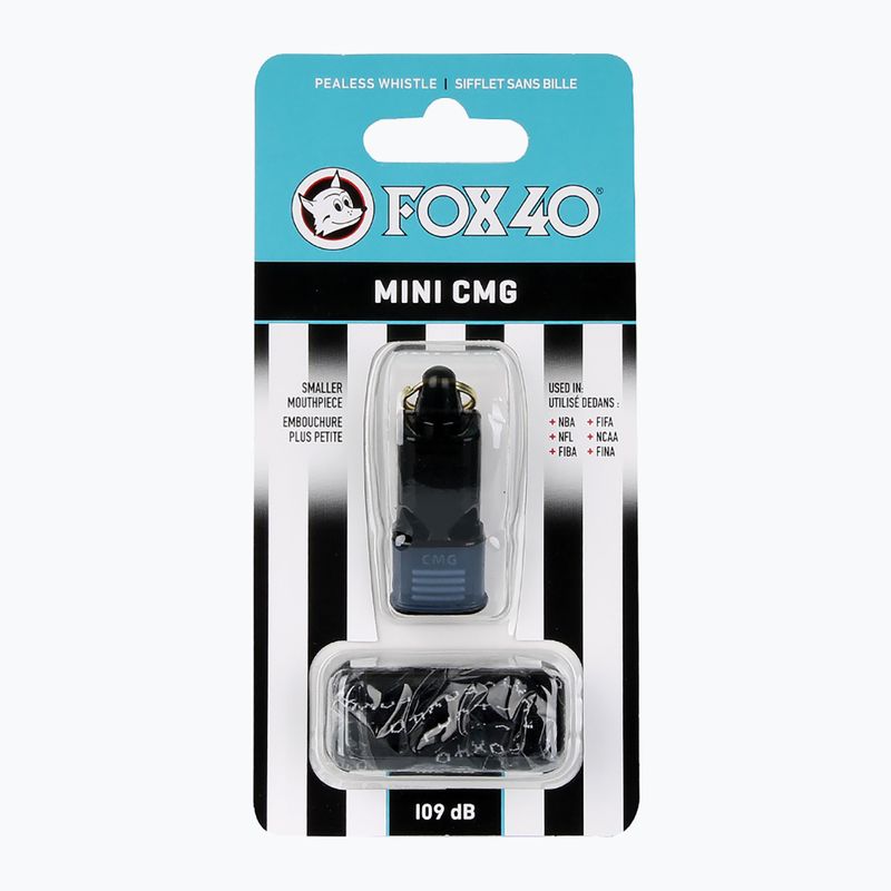 Свирка с шнур Fox 40 Mini CMG Official black 2