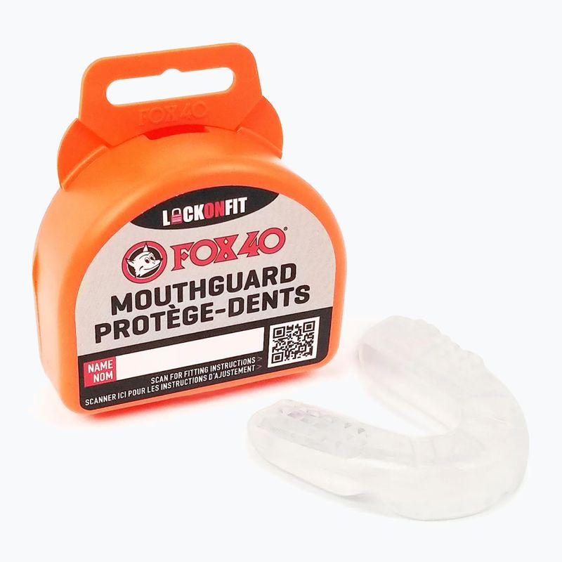 Детски протектор за челюст Rival Fox40 Grippguard Mouthguard clear