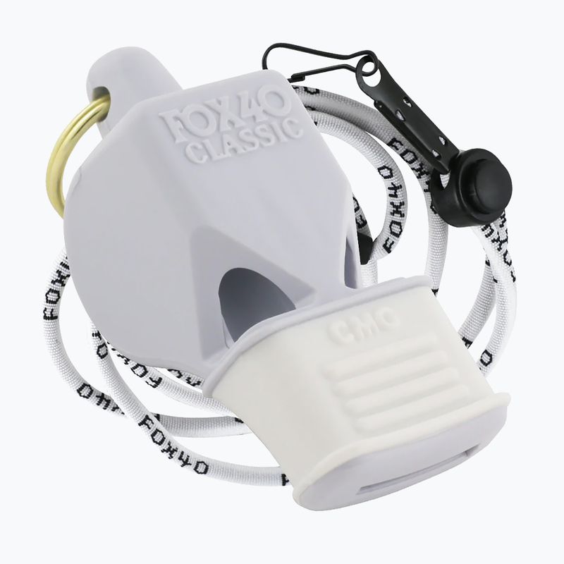 Свирка с шнур Fox 40 Classic CMG Safety бяла 9603