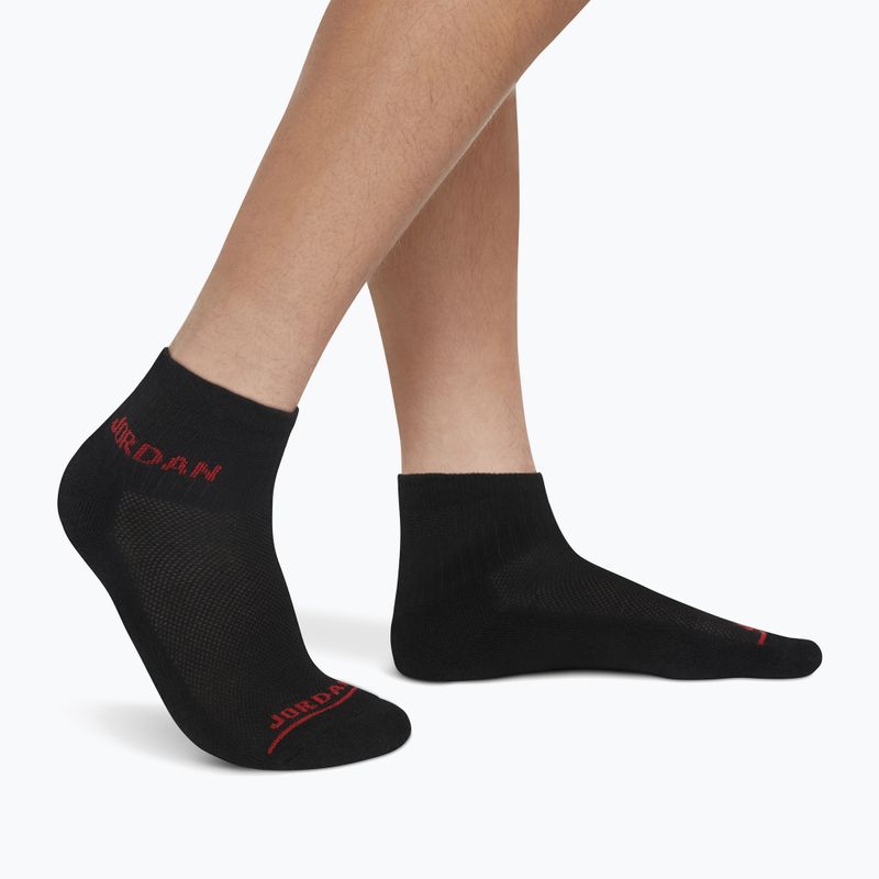 Skarpetki dziecięce Nike Jordan Legend Ankle Quarter 6 pack black 4