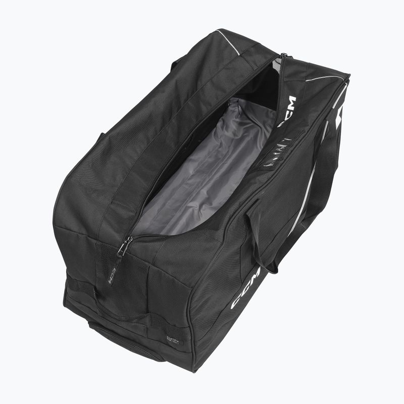Пътна чанта CCM 520 Wheeled Player Bag 37' 175 l black/white 3