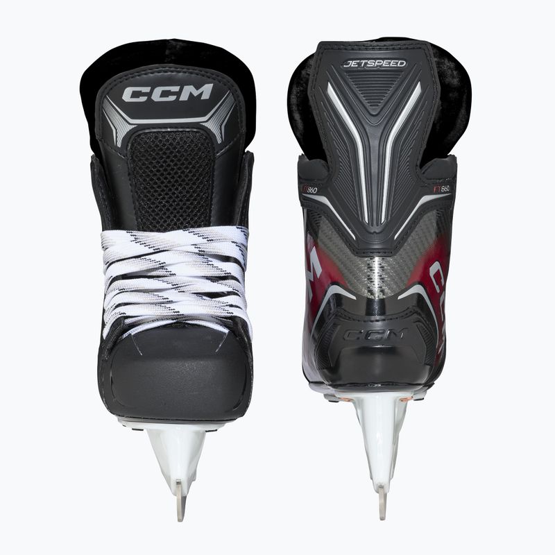 Детски хокейни кънки CCM JetSpeed FT860 JR Regular Player Skates black 3