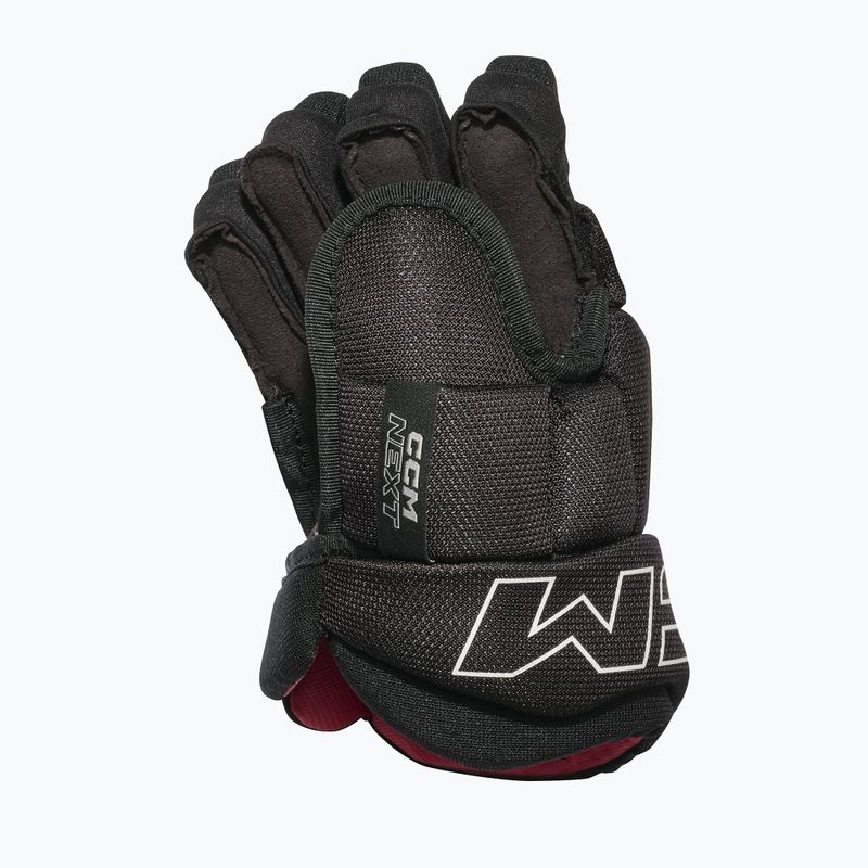 Детски хокейни ръкавици CCM Next YT Gloves black/white 2