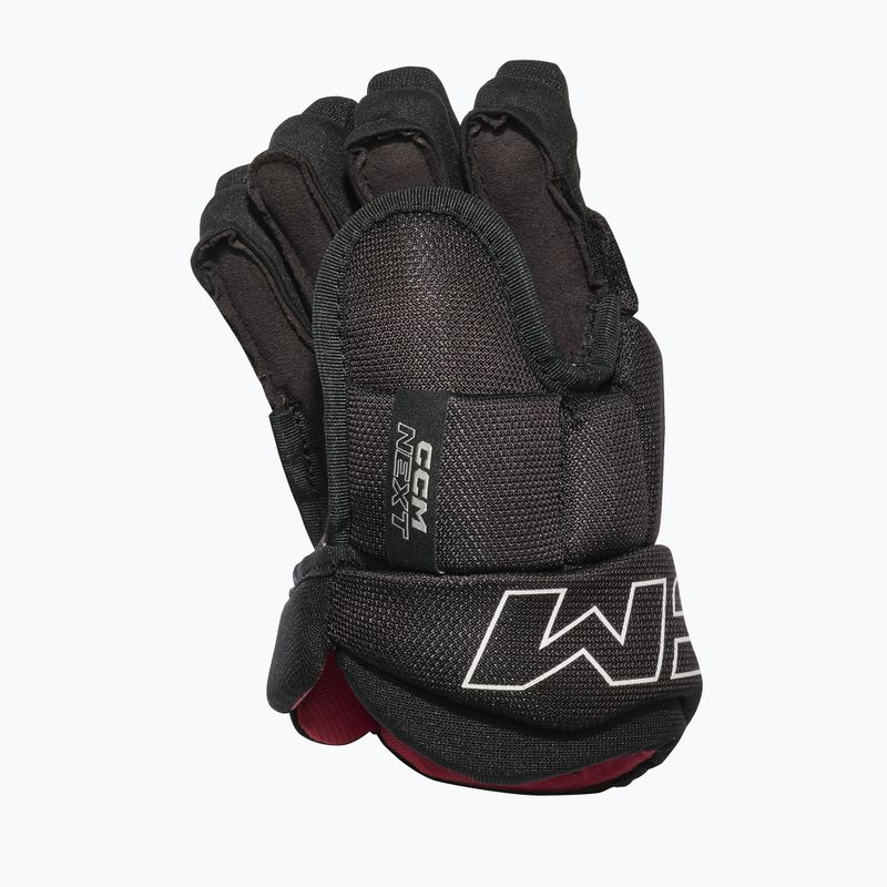 Детски хокейни ръкавици CCM Next JR Gloves black/white 2