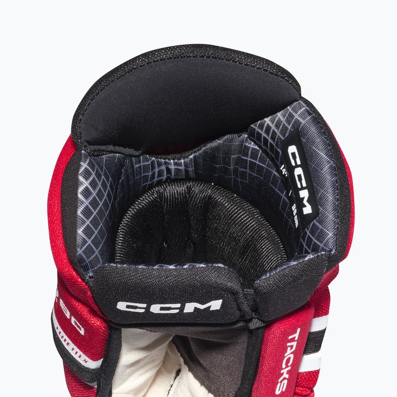 Ръкавици за хокей CCM Tacks XR80 SR Gloves black/red/white 4