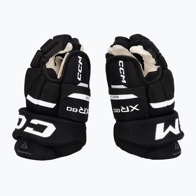 Детски хокейни ръкавици CCM Tacks XR80 JR Gloves black/white 4
