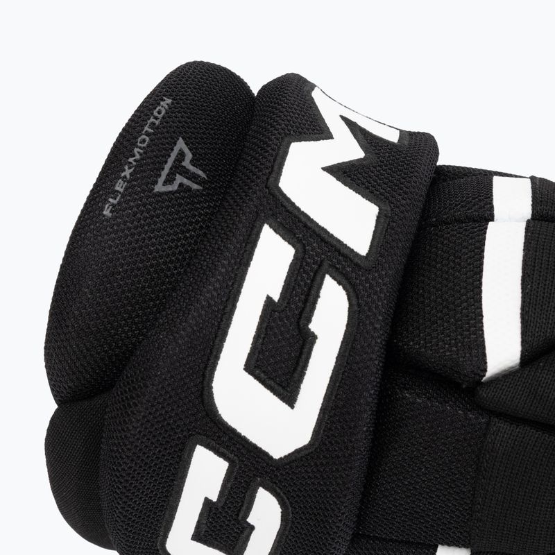 Детски хокейни ръкавици CCM Tacks XR80 JR Gloves black/white 6