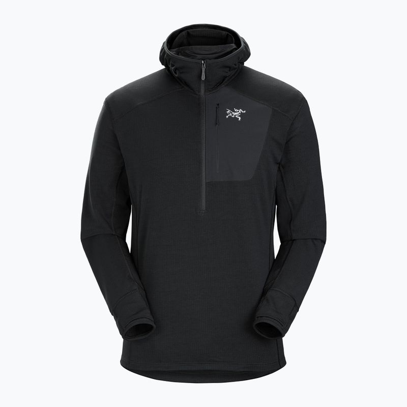 Мъжки Arc'teryx Delta 1/2 Zip Hoody поларен суитшърт черен 29664
