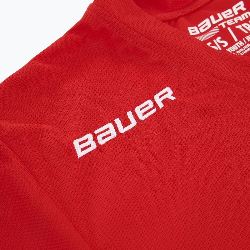 Детска блуза с дълъг ръкав за хокей Bauer Flex Practice Jersey Jr red 4