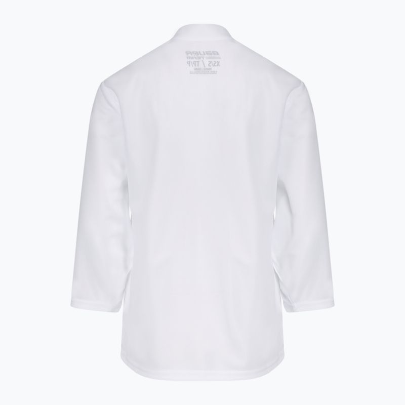 Детска блуза с дълъг ръкав за хокей Bauer Flex Practice Jersey Jr white 2