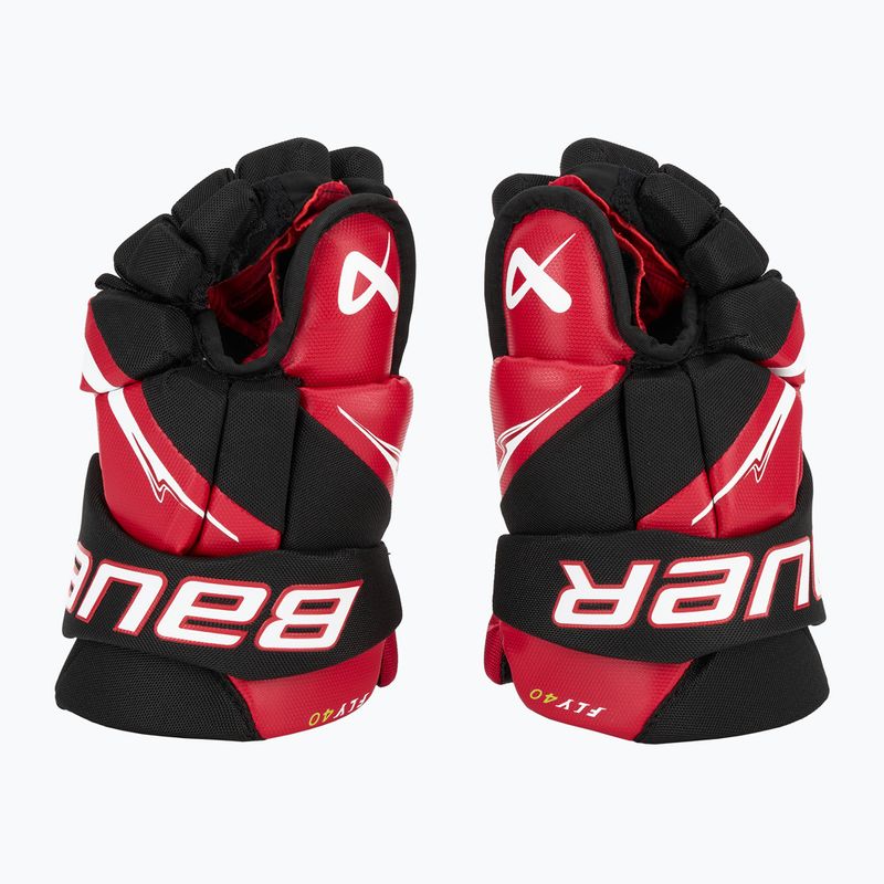 Хокейни ръкавици Bauer Vapor Fly40 Int black/red 4