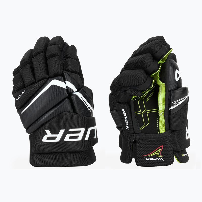 Детски хокейни ръкавици Bauer Vapor Fly40 Jr black/white