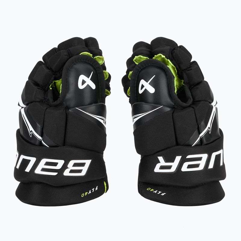 Детски хокейни ръкавици Bauer Vapor Fly40 Jr black/white 4