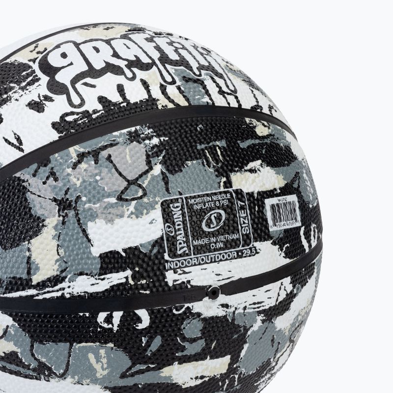Баскетболна топка Spalding Graffiti white размер 7 3
