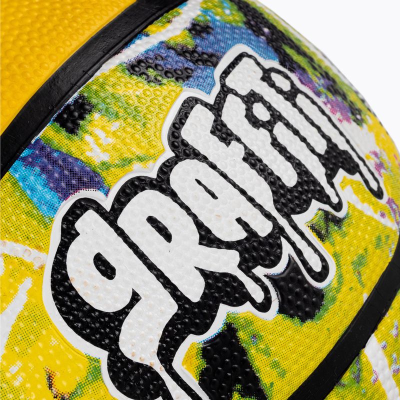 Spalding Graffiti 7 баскетболен кош зелен/жълт 2000049338 3