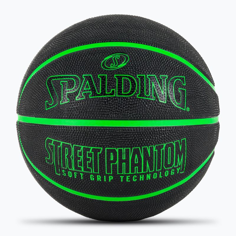 Spalding Phantom баскетбол черно/зелено размер 6