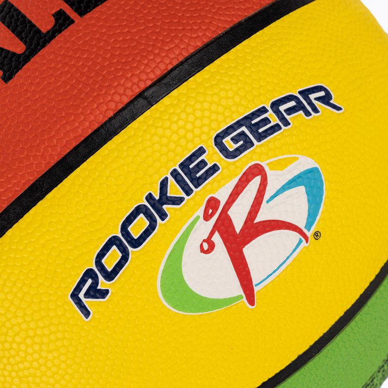 Spalding Rookie Gear Кожен многоцветен баскетболен размер 5 3