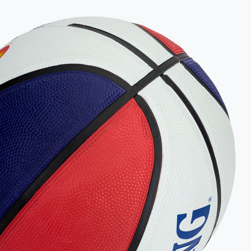Баскетболна топка Spalding Space Jam Tune white/red/blue, размер 7 5