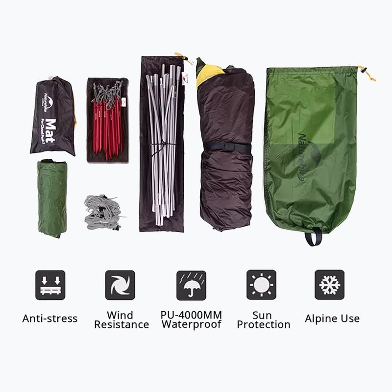 Палатка за трекинг 2-местна Naturehike Cloud Peak 2 20D green 3
