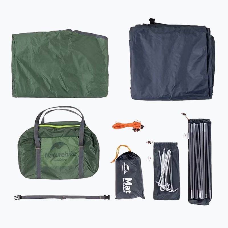 Палатка за трекинг 2-местна Naturehike Ultralight 20D forest green 3