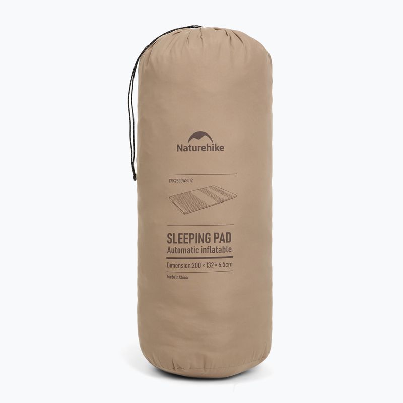 Самонадуваема постелка Naturehike Featherbone Double Regular Wide brown 9