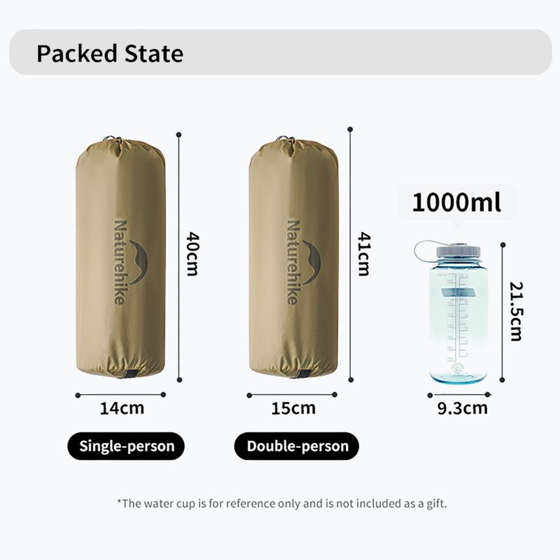 Палатка за трекинг 1-местна Naturehike Mongar UL1 15D moon rock sand 6