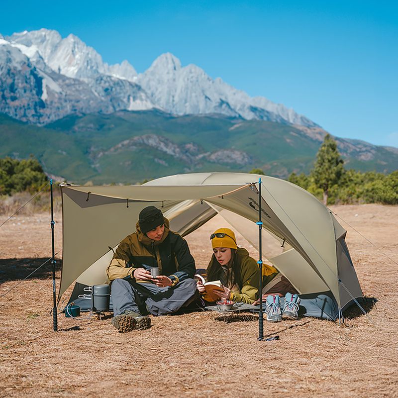 Палатка за трекинг 1-местна Naturehike Mongar UL1 15D moon rock sand 11