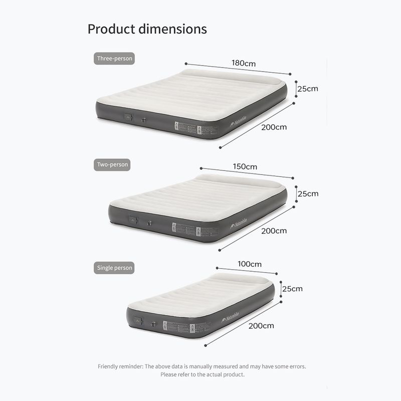 Надуваем дюшек/матрак Naturehike Chenjing with Pillow Triple grey 2