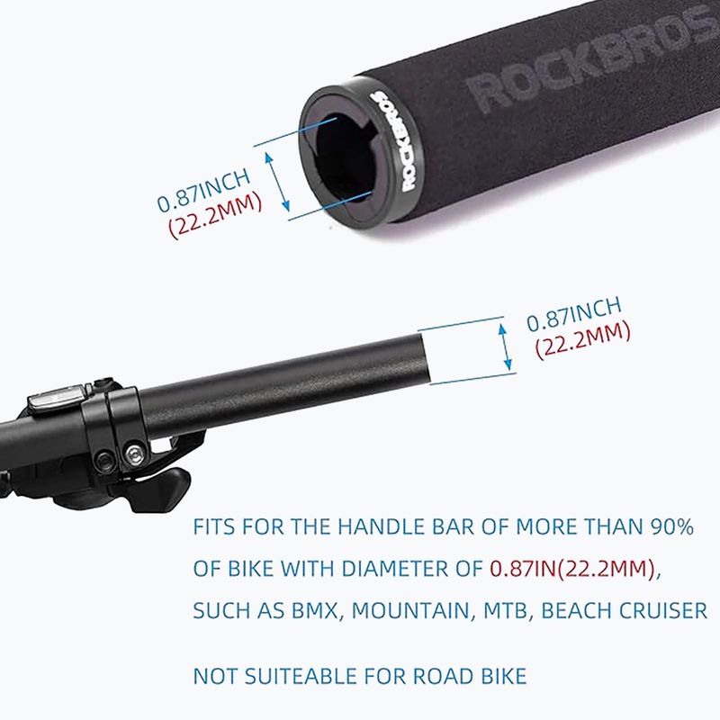 Ръкохватки за кормило Rockbros BT1001 Handlebar Grips black 4