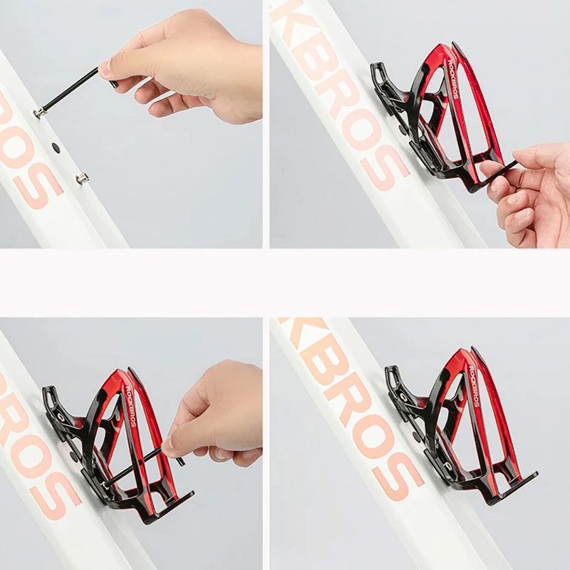 Кошница за бутилка за вода Rockbros 31210007 Water Bottle Holder black/red 6