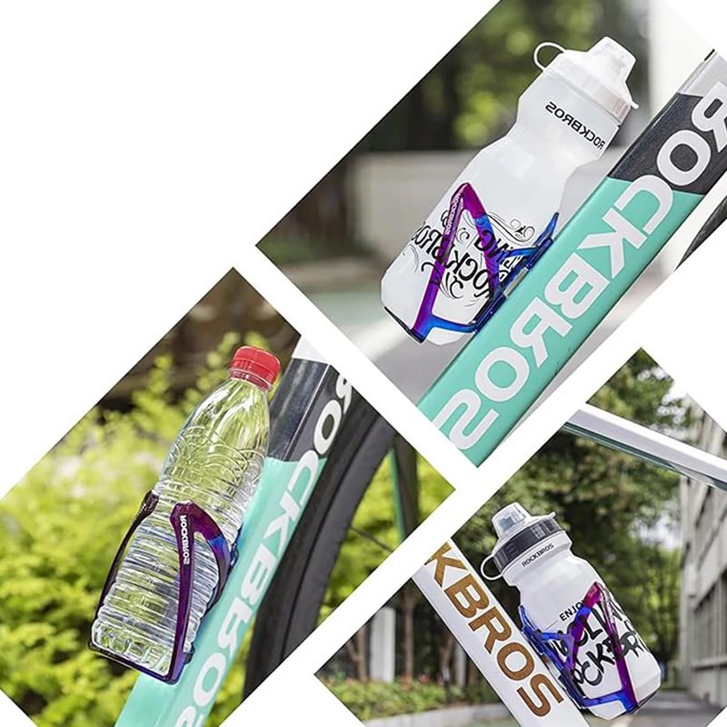 Кошница за бутилка за вода Rockbros 31210007 Water Bottle Holder blue/purple 5