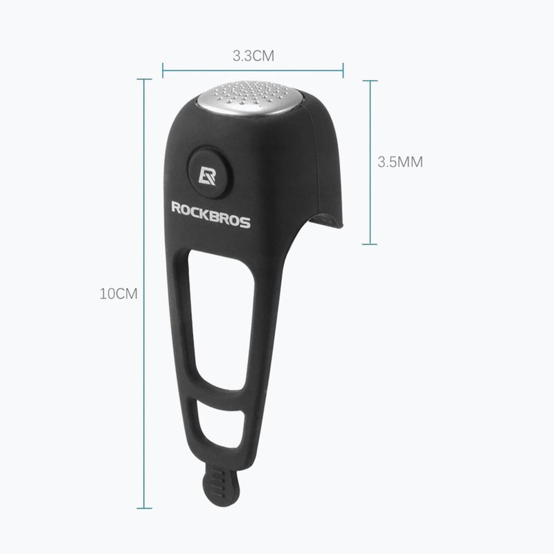 Велосипеден звънец  Rockbros CB1709BK Electric Bell black 5