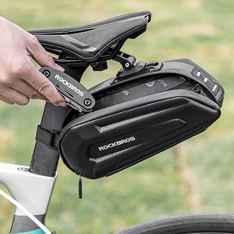 Чанта под седалка на велосипед Rockbros B69 Bike Saddle Bag black 6