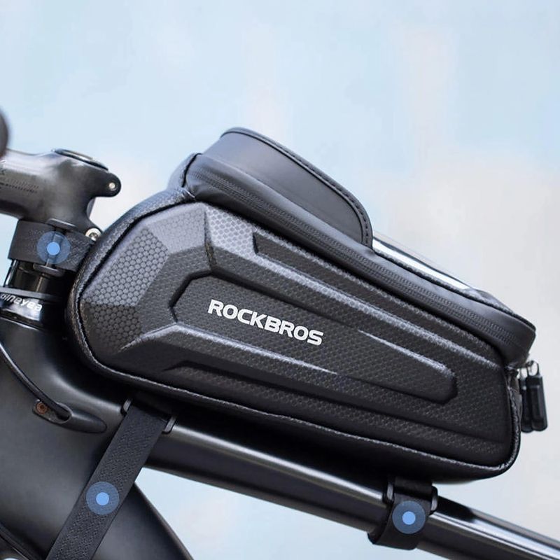 Чанта за велосипедна рамка Rockbros B68 Bike Tube Bag 1.7L black 6