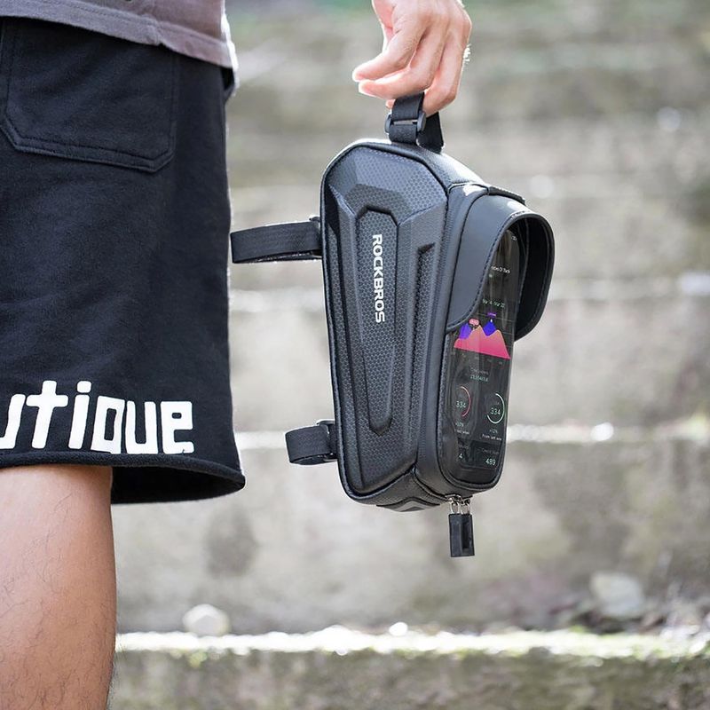 Чанта за велосипедна рамка Rockbros B68 Bike Tube Bag 1.7L black 7