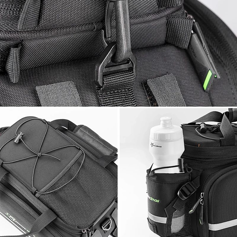 Чанта за багажник на велосипед Rockbros A6-03BK Bicycle Pannier Bag black 3