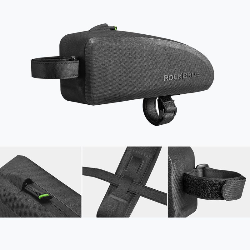 Чанта за велосипедна рамка Rockbros AS-019-1 Bike Tube Bag L black 2