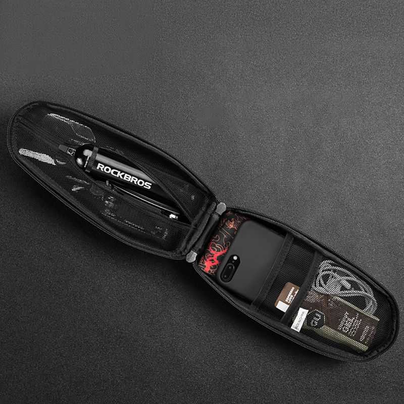 Чанта за велосипедна рамка Rockbros B61 Bike Tube Bag L black 3