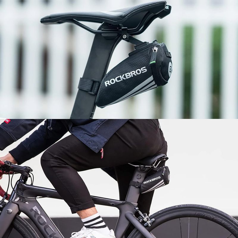 Чанта под седалка на велосипед Rockbros C28BK Bike Saddle Bag black 6