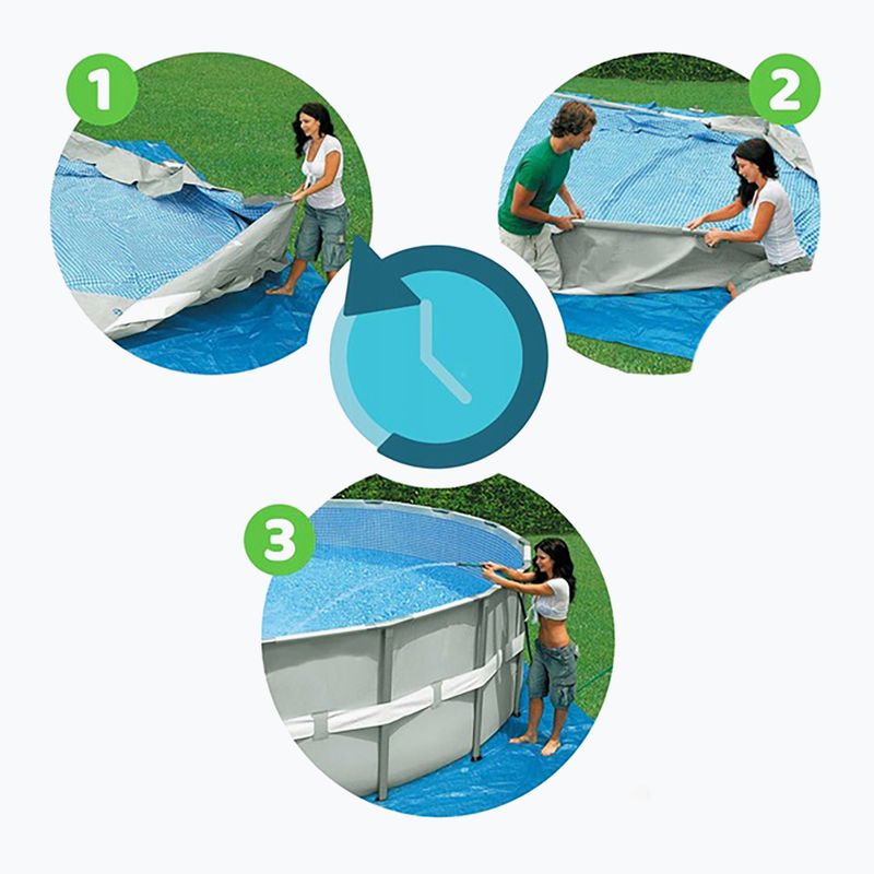 Сглобяем басейн Bestway Steel Pro Max Pool Set 396 x 122 cm сив 10